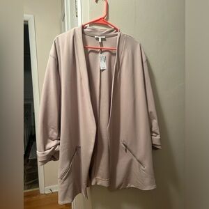 Maurice’s blazer; tan; 4xl